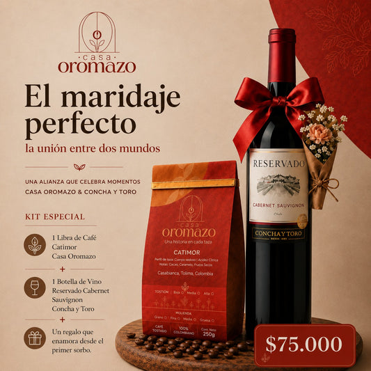Café Oromazo (500gr) + Vino Concha Y Toro